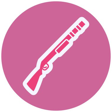 web illustration of gun, protection concept