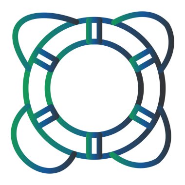 Lifebuoy simgesi, vektör çizimi 