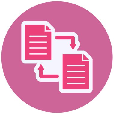 digital document. web icon simple illustration