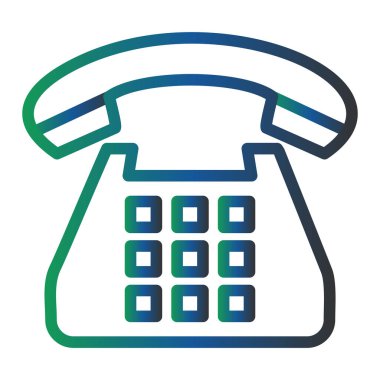 Telefon. Web simgesi vektör illüstrasyonu