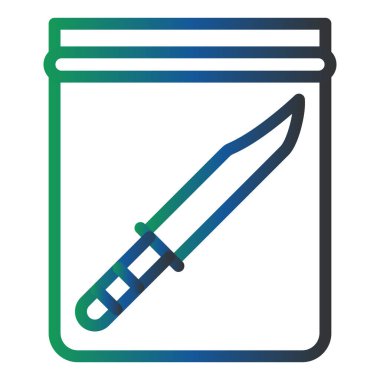 Bıçak. Web simgesi basit illüstrasyon