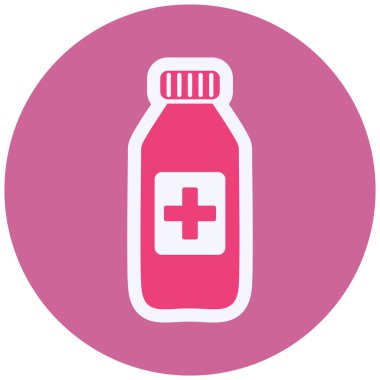 Şurup Vektörü Kabartma Simgesi Tasarımı 