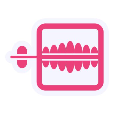 Oyuncak Diş Vektörü Kabartma Simgesi Tasarımı