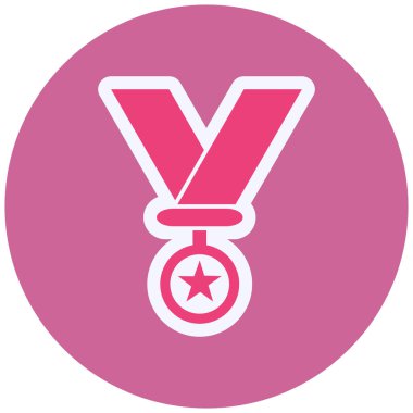 Madalya. Web simgesi basit illüstrasyon