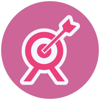 target circular icon, vector illustration