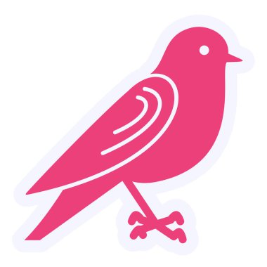 güvercin simgesi vektör illüstrasyonu