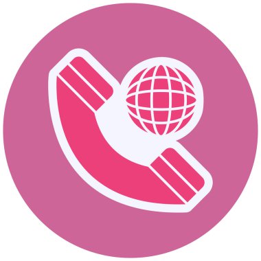 Küre. Web simgesi basit illüstrasyon