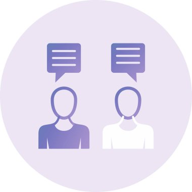 İletişim simgesinin vektör illüstrasyonu