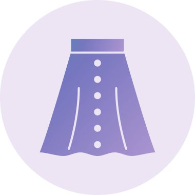 Etek. Web simgesi basit illüstrasyon