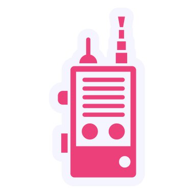 Walkie talkie simge vektör 
