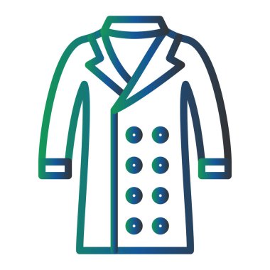 Coat web icon vector illustration