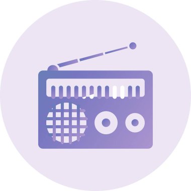 radyo simgesi vektör illüstrasyonu