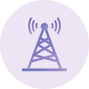 vector illustration of Radio Antenna icon