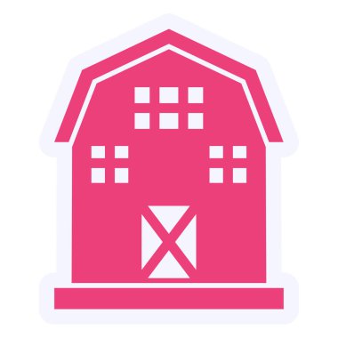 Barn . web icon vector illustration