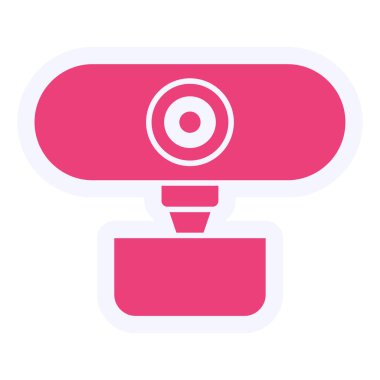 Kamera. Web simgesi basit illüstrasyon