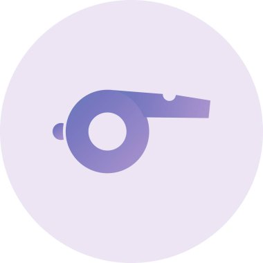 whistle icon, simple web illustration