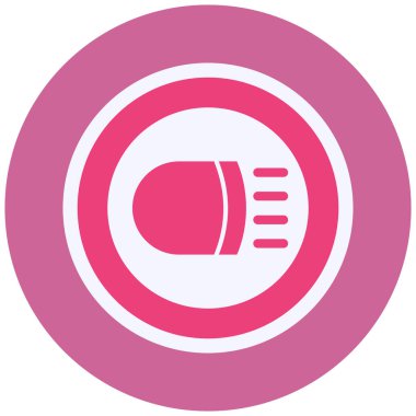 Bir beyzbol ikonunun vektör illüstrasyonu