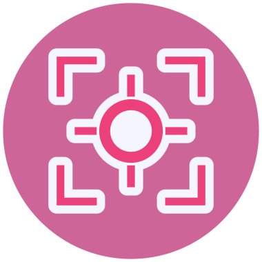 Hedef. Web simgesi basit illüstrasyon