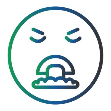 ağlayan yüz vektör simgesi