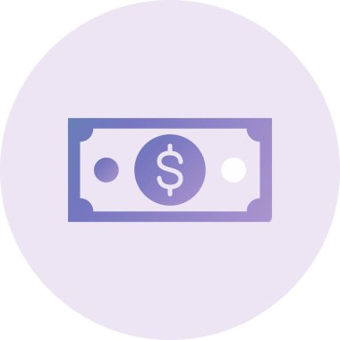 money banknote flat illustration icon