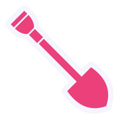 Kürek. Web simgesi basit illüstrasyon