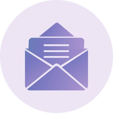 envelope icon flat. simple illustration