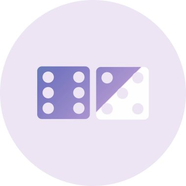 dice, casino, game flat icon.
