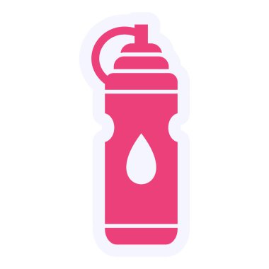 bottle. web color icon simple illustration
