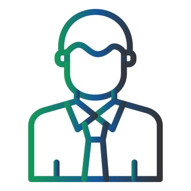 Commentator avatar. web icon illustration