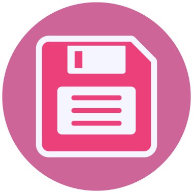 Disket simgesinin vektör çizimi