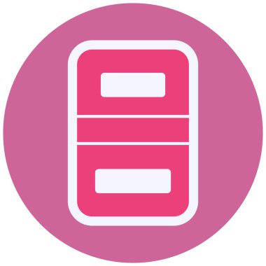 Kalkan simgesinin vektör illüstrasyonu