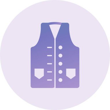 Ceket. Web simgesi vektör illüstrasyonu