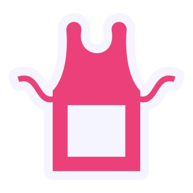 Önlük modern simge vektör illüstrasyonu