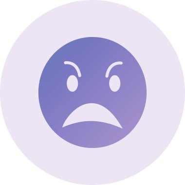 Üzgün bir yüzün vektör çizimi