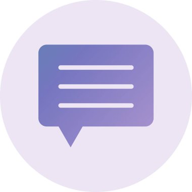 Sohbet simgesi vektör illüstrasyonu