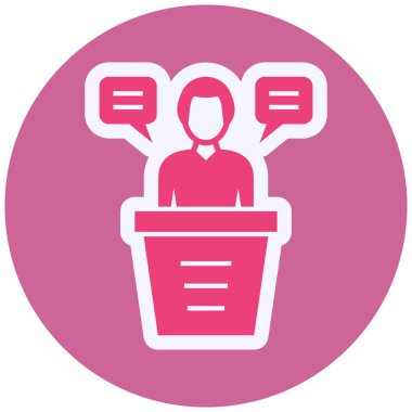 vector illustration of modern speech icon