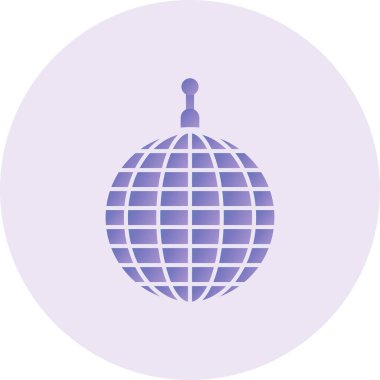 Ayna Topu Vektör Kabartma Simgesi Tasarımı 