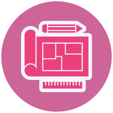 vector illustration of plan 