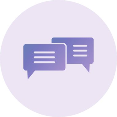 chat web icon simple illustration 