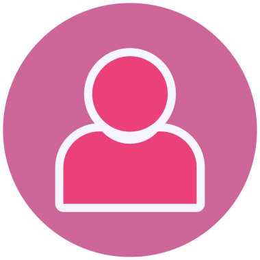 kullanıcı. Web simgesi basit illüstrasyon