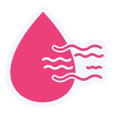 water drop icon, vector illustration, Humidity 