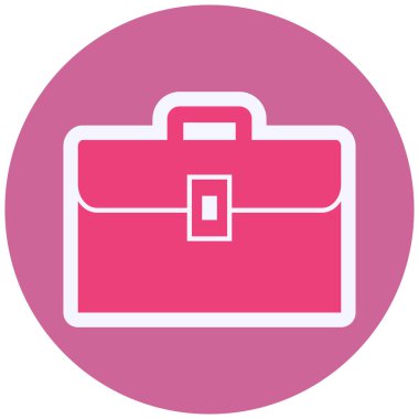 evrak çantası simgesi, vektör illüstrasyonu 