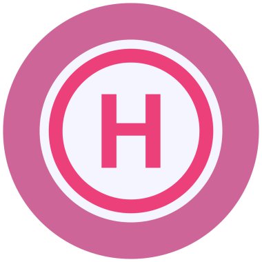 Hastane. Web simgesi basit tasarım