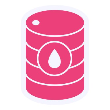 oil barrel icon. simple illustration o 