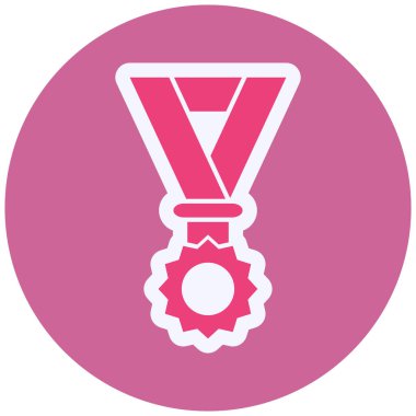 Madalya. Web simgesi basit illüstrasyon