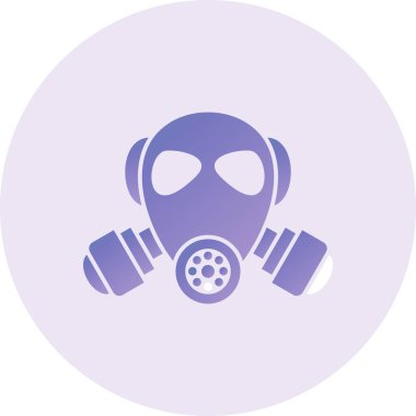 gaz maskesi vektör çizim