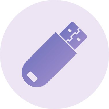 usb simgesinin vektör illüstrasyonu 