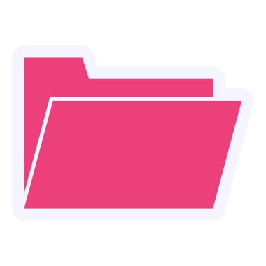 folder web icon. simple illustration