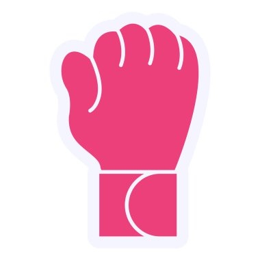 Boks eldiveni kutsal kişilerin resmi, vektör çizim