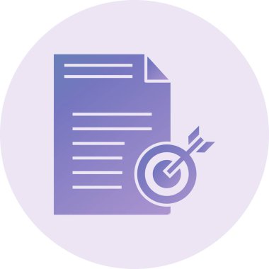 Hedef simgenin vektör illüstrasyonu 